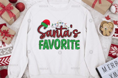 Santa's favorite Sublimation Design Sublimation Regulrcrative 