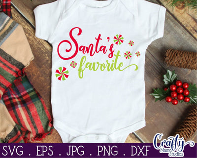 Santa's Favorite SVG - Christmas Cut File SVG Crafty Mama Studios 