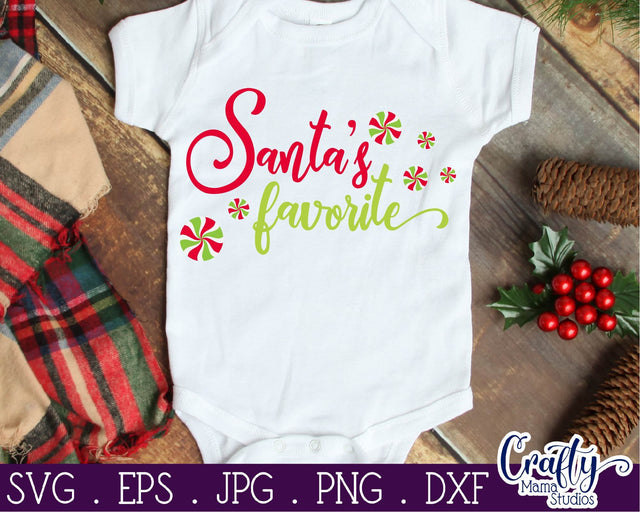 Santa's Favorite SVG - Christmas Cut File SVG Crafty Mama Studios 