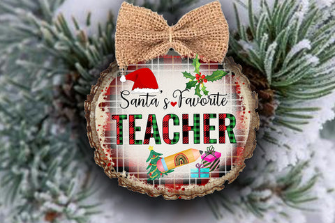Santa's Favorite Teacher I Christmas Teacher Sublimation Sublimation Happy Printables Club 