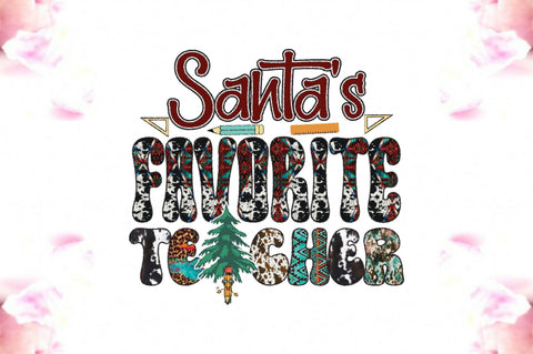 Santa's Favorite Teacher Sublimation Sublimation Jagonath Roy 