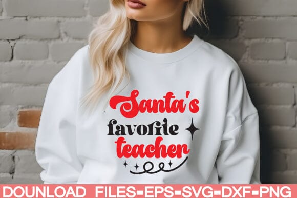 Santa's favorite teacher SVG farhad farhad 