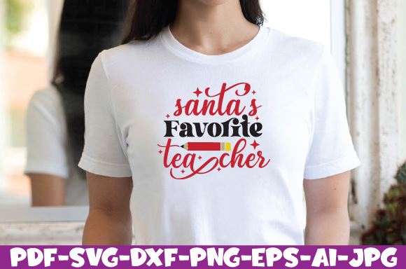Santa's favorite teacher SVG farhad farhad 