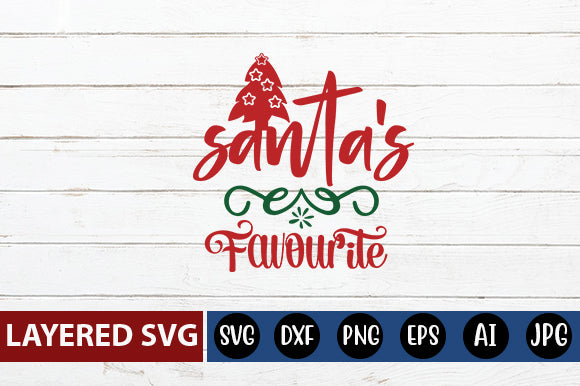 santa's favourite SVG cute file SVG Blessedprint 