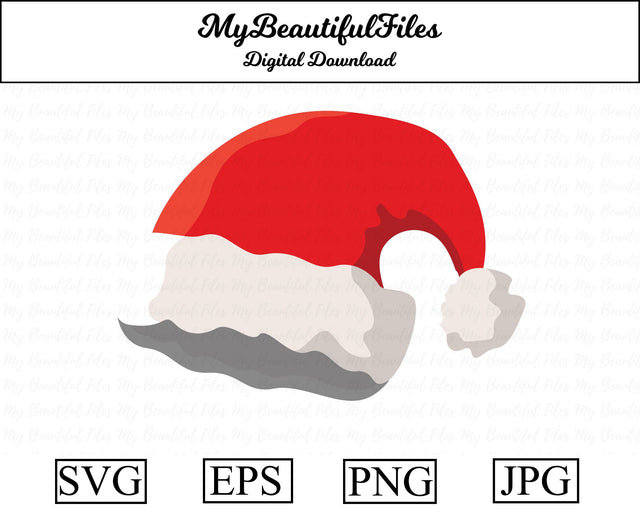 santa's hat - christmas SVG MyBeautifulFiles 