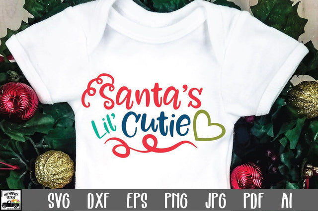 Santa's Lil' Cutie SVG Cut File - Christmas SVG SVG Old Market 