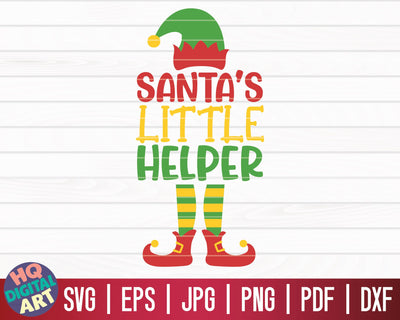 Santa's little helper SVG | Christmas Elfs SVG SVG HQDigitalArt 