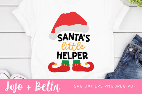 Santa's Little Helper SVG, Christmas Svg, Santa Svg, Christmas Shirt Svg, Kids Christmas Svg, Svg files for Cricut and Silhouette, Sublimation, Iron On and Print SVG Jojo&Bella 