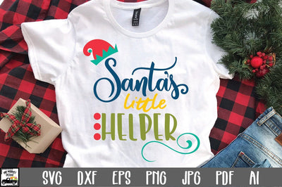 Santa's Little Helper SVG Cut File - Christmas SVG SVG Old Market 