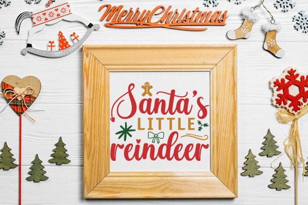 Santas little reindeer SVG Angelina750 