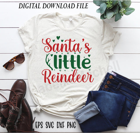Santa's little reindeer svg, Christmas Santa svg, Santa t shirt svg, Merry Christmas svg SVG Isabella Machell 