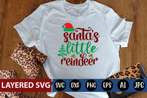 santa's little reindeer SVG cute file SVG Blessedprint 