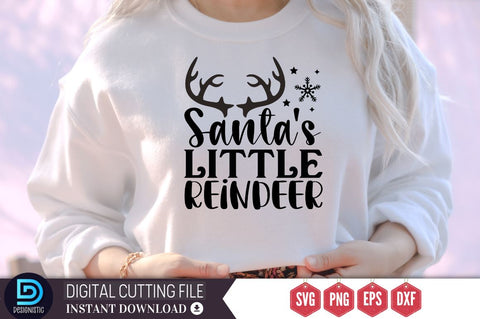 Santa's little reindeer SVG, Santa's little reindeer SVG DESIGNISTIC 