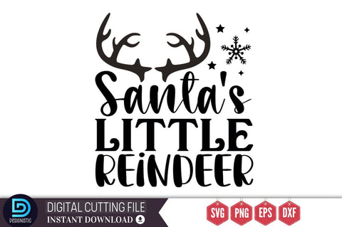 Santa's little reindeer SVG, Santa's little reindeer SVG DESIGNISTIC 