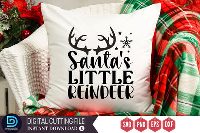 Santa's little reindeer SVG, Santa's little reindeer SVG DESIGNISTIC 