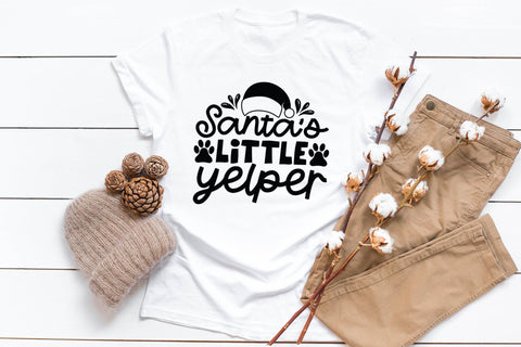 Santa's Little Yelper - Christmas Dog SVG SVG CraftLabSVG 