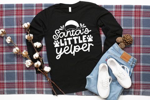 Santa's Little Yelper - Christmas Dog SVG SVG CraftLabSVG 