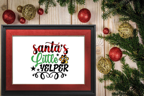 santa’s little yelper Sublimation SVGArt 