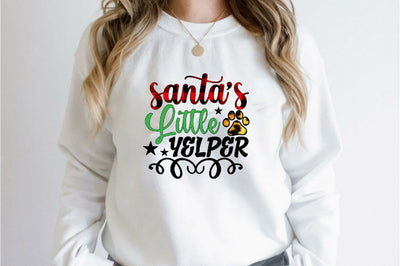 santa’s little yelper Sublimation SVGArt 
