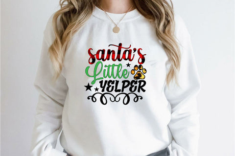 santa’s little yelper Sublimation SVGArt 