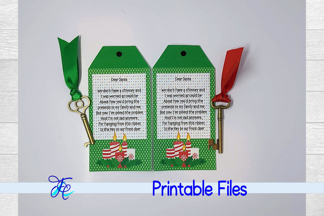 Santa's Magic Key #4 3D Paper Family Creations 