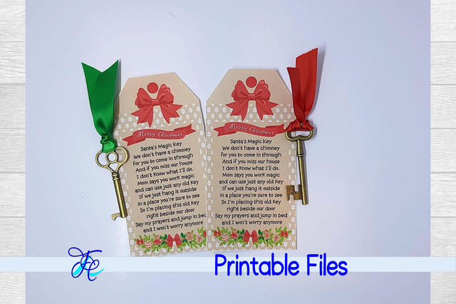 Santa's Magic Key #5 3D Paper Family Creations 