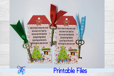 Santa's Magic Key #9 3D Paper Family Creations 