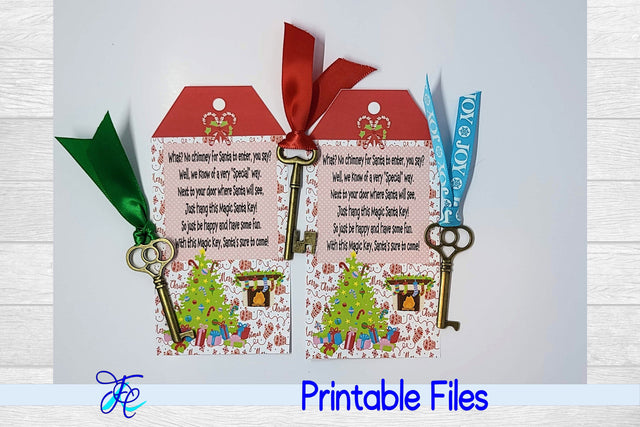 Santa's Magic Key #9 3D Paper Family Creations 