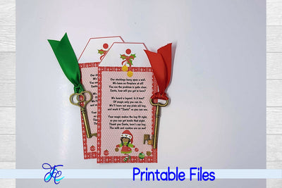 Santa's Magic Key AA #12 3D Paper Family Creations 