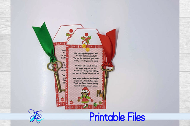 Santa's Magic Key AA #12 3D Paper Family Creations 