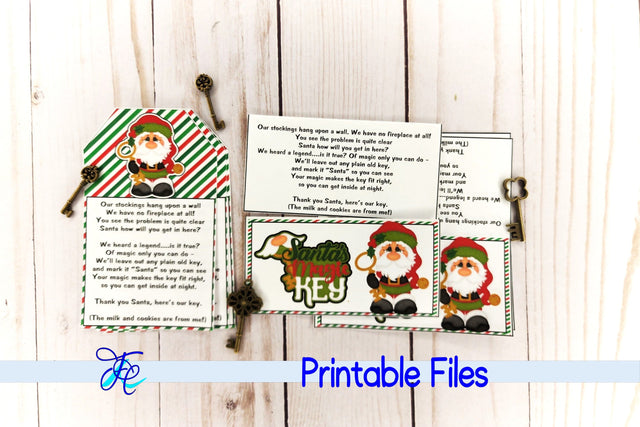 Santa's Magic Key Bundle 3D Paper Family Creations 