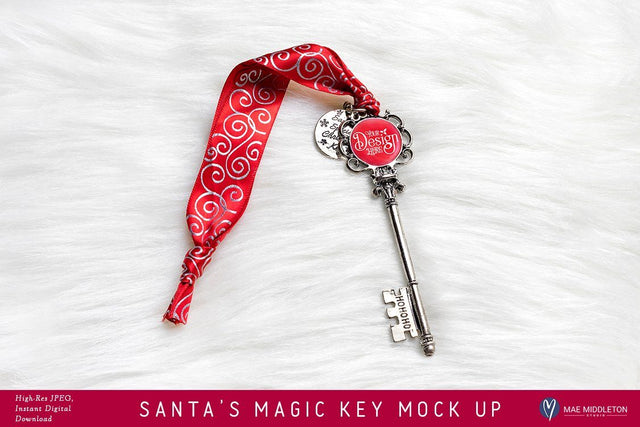 Santa's Magic Key Mock up Mock Up Photo Mae Middleton Studio 