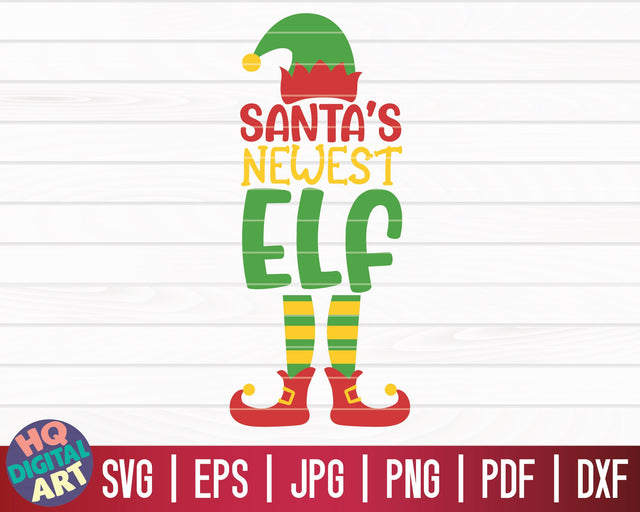 Santa's newest elf SVG | Christmas Elfs SVG SVG HQDigitalArt 
