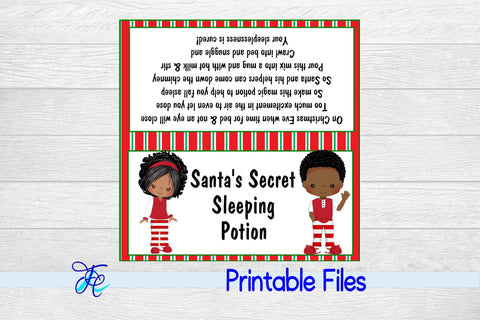 Santa's Secret Potion Bag Topper aa 3D Paper Family Creations 