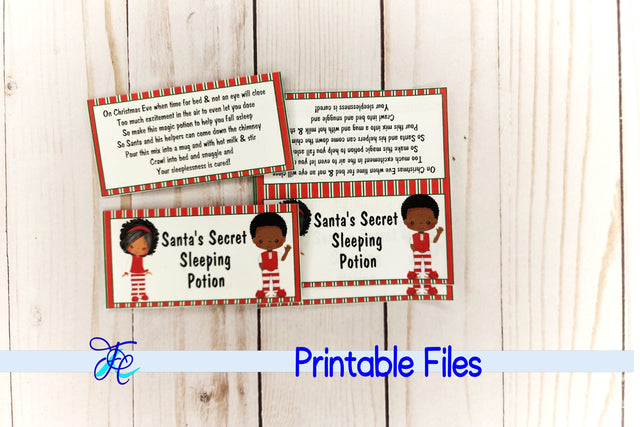 Santa's Secret Potion Bag Topper aa 3D Paper Family Creations 