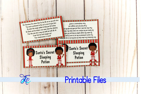 Santa's Secret Potion Bag Topper aa 3D Paper Family Creations 