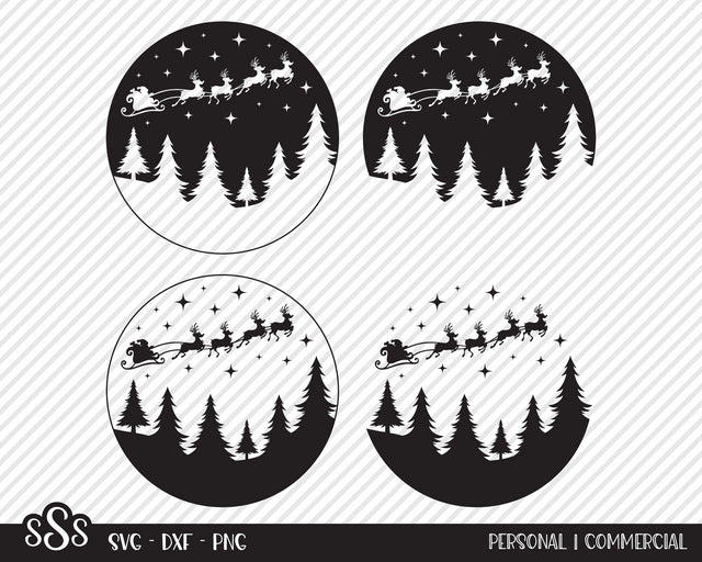 Santa's Sleigh Bundle | Christmas SVG SVG Texas Southern Cuts 