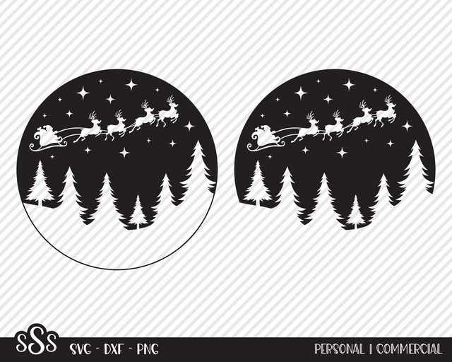 Santa's Sleigh | Christmas SVG SVG Texas Southern Cuts 