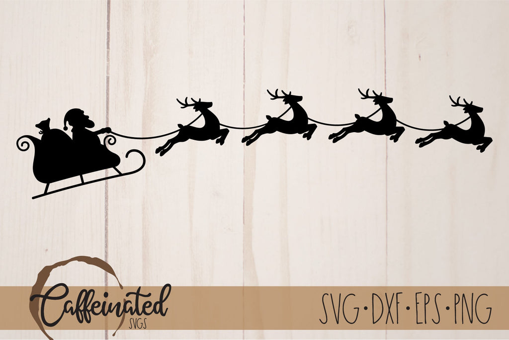 Santa's Sleigh SVG - So Fontsy