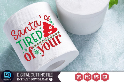 Santa's tired of your SVG SVG DESIGNISTIC 