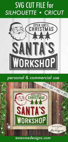 Santas Workshop - Retro Christmas - SVG SVG Ewe-N-Me Designs 