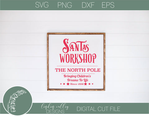 Santa's Workshop SVG|Christmas SVG SVG Linden Valley Designs 