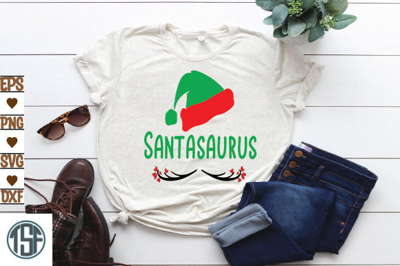 Santasaurus SVG thesvgfactory 