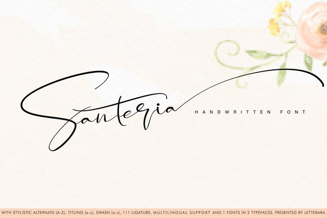 Santeria Font Letterara 