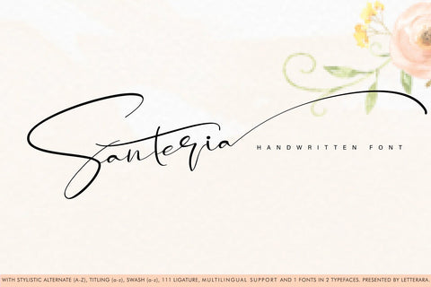 Santeria Font Letterara 