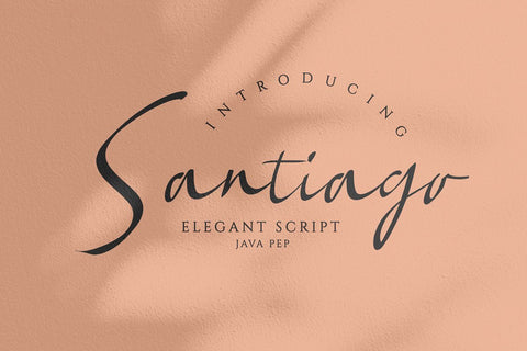 Santiago - Elegant Font Font Javapep 