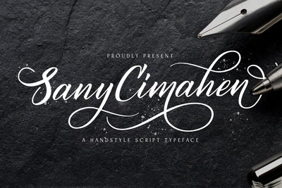 Sany Cimahen - Handwritten Font Font StringLabs 