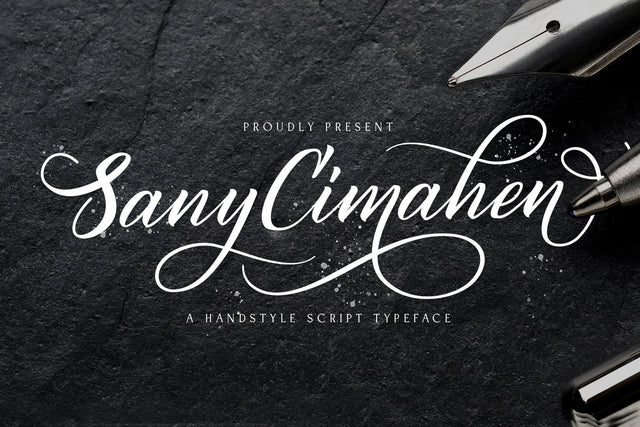 Sany Cimahen - Handwritten Font Font StringLabs 