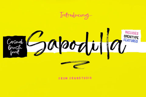 Sapodilla Font Franstudio 