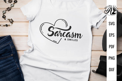 Sarcasm and Smiles SVG cut file SVG Angel on Empire 